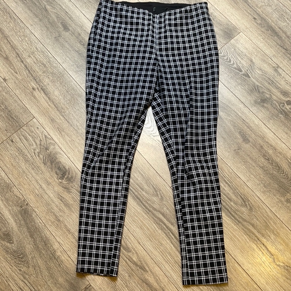 BOGO!! EUC, Black and White Plaid Pants